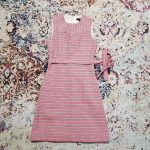 J. Crew Black Label Sleeveless Lined Dress with Matching Self Tie Belt Size 000